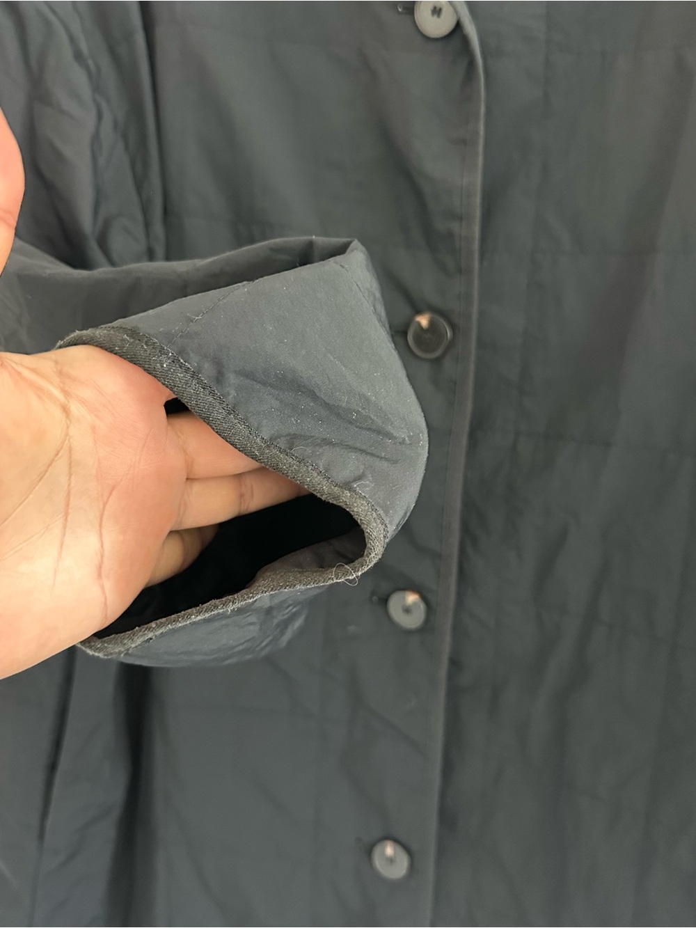 Everlane The Renew Quilted Long Liner Coat Size: L - Picture 5 of 11